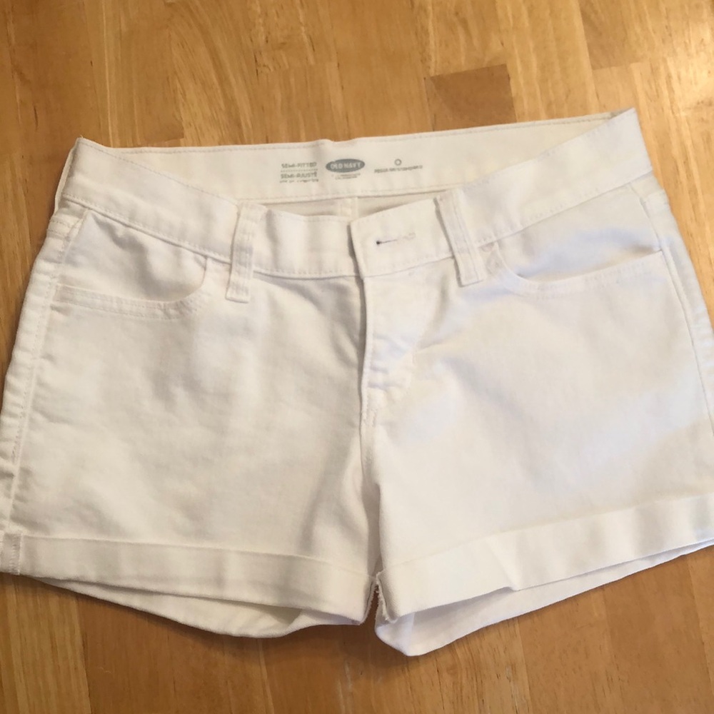 White Jean shorts OLD NAVY